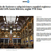 El mercado de fusiones y adquisiciones espaol registra un descenso del 34% hasta febrero, segn TTR Data
